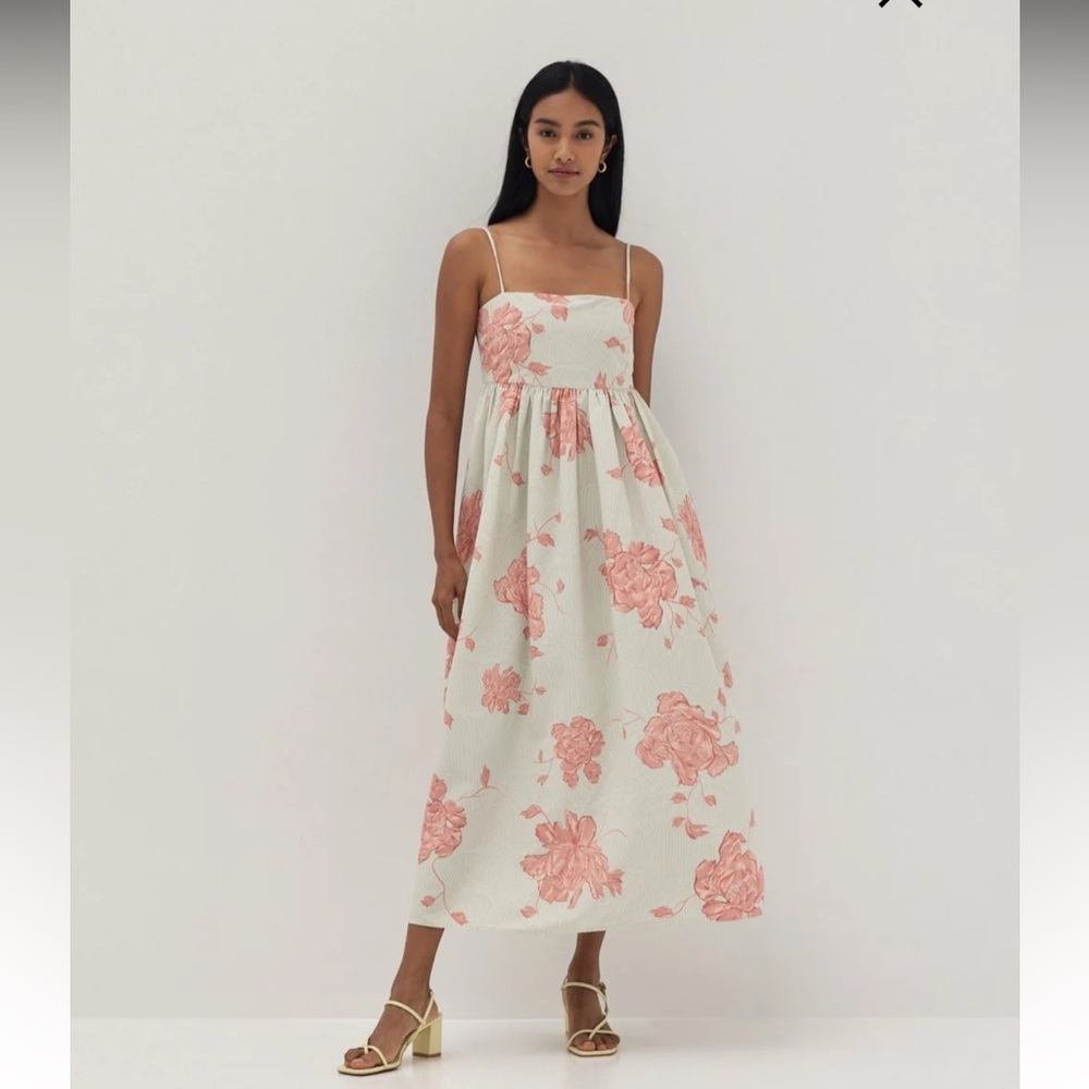 Love Bonito Tanya Ruched Babydoll Dress in Prosperous Blooms